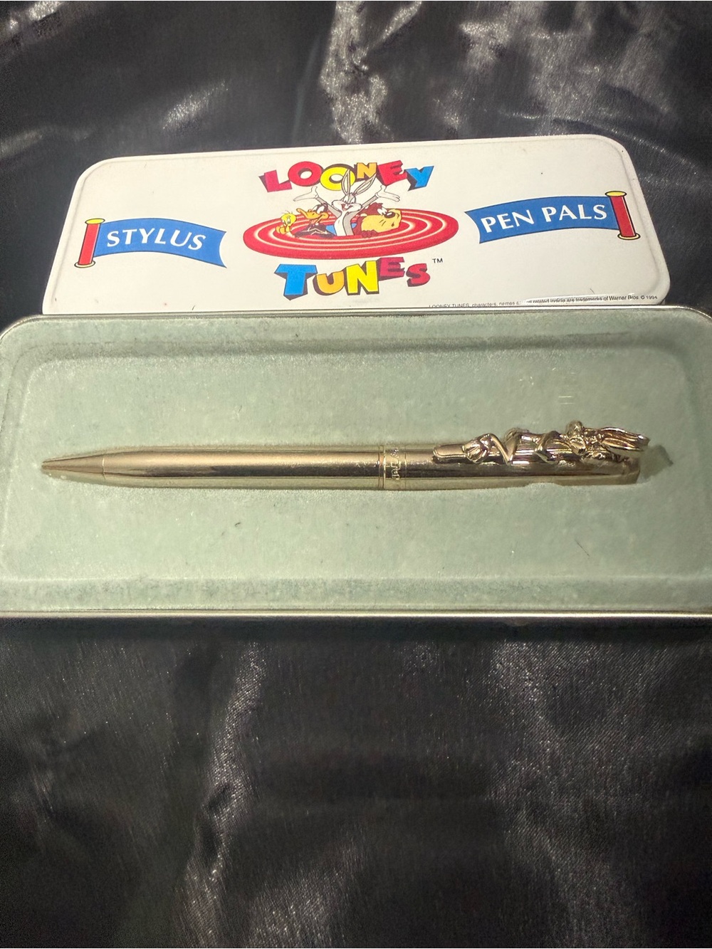 Vintage 1994 Looney Tunes Stylus Pen Pals Bugs Bunny Ball Point Pen 18K Plated